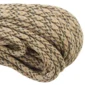 a closeup of 550 paracord - desert on a white background