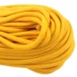 a closeup of 550 paracord - Air Force gold on a white background