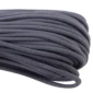 a closeup of 550 paracord - graphite on a white background