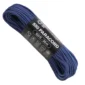 a hank of 550 paracord - navy on a white background