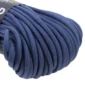 a closeup of 550 paracord - navy on a white background