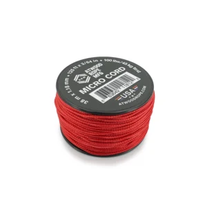a spool of micro cord - red